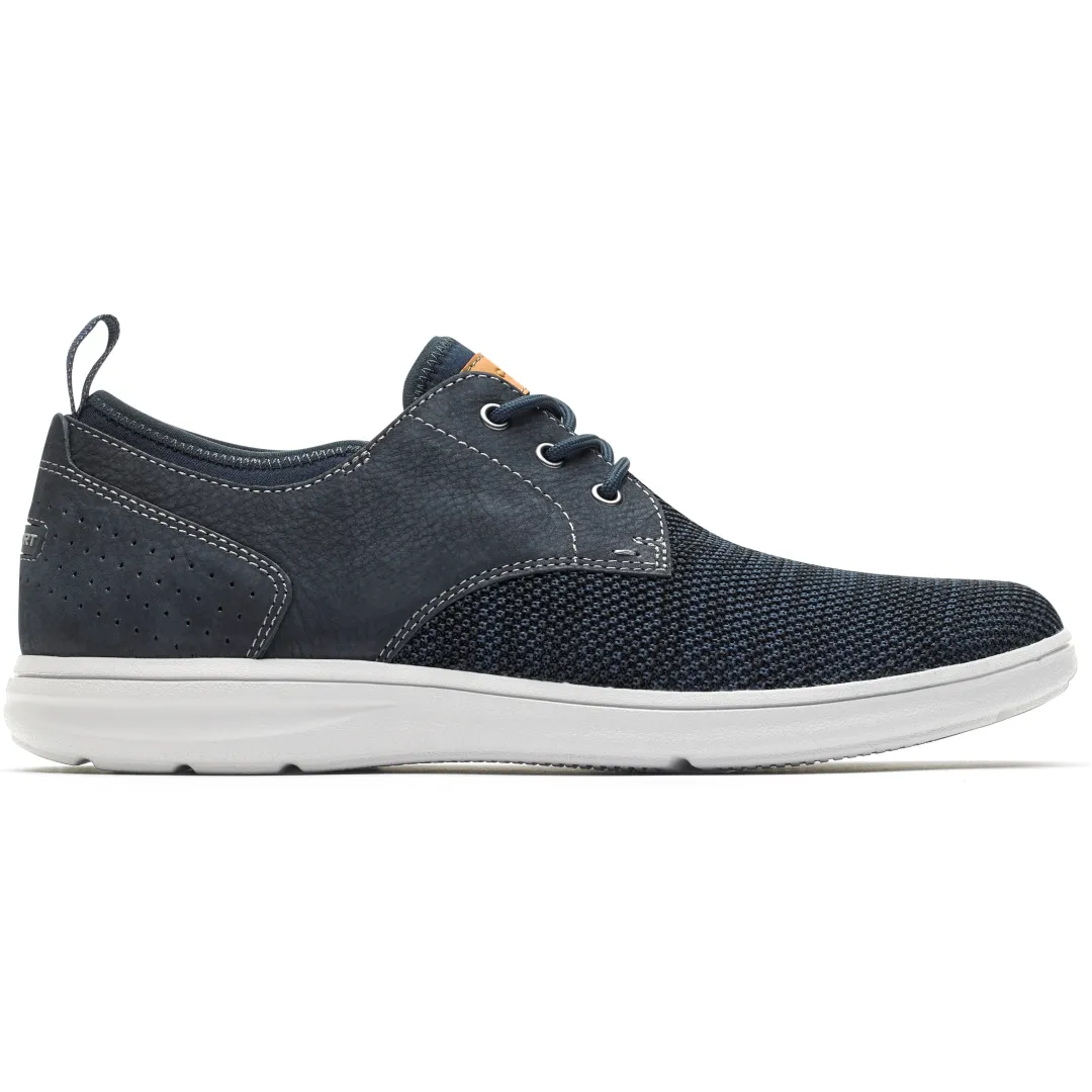 Discount Rockport Men'S Zaden Plain Toe Oxford Navy Nubuck/Mesh
