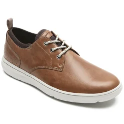 Hot Rockport Men'S Zaden Plain Toe Oxford Boston Tan Leather
