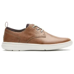 Hot Rockport Men'S Zaden Plain Toe Oxford Boston Tan Leather