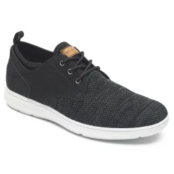New Rockport Men'S Zaden Plain Toe Oxford Black Nubuck/Mesh