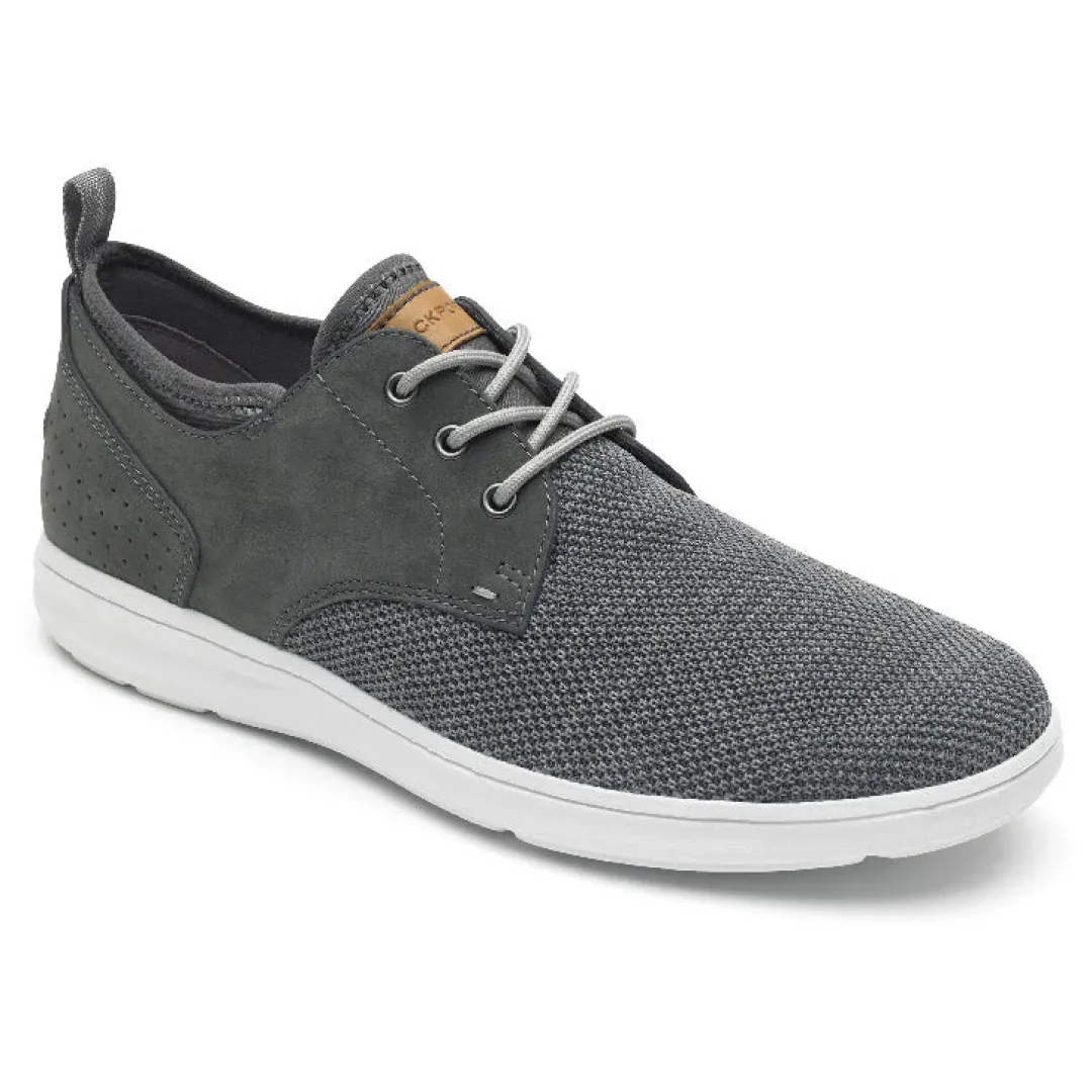 Fashion Rockport Men'S Zaden Plain Toe Oxford Pewter Nubuck/Mesh