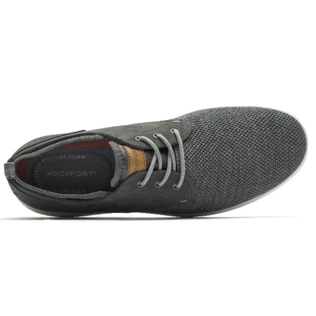 Fashion Rockport Men'S Zaden Plain Toe Oxford Pewter Nubuck/Mesh