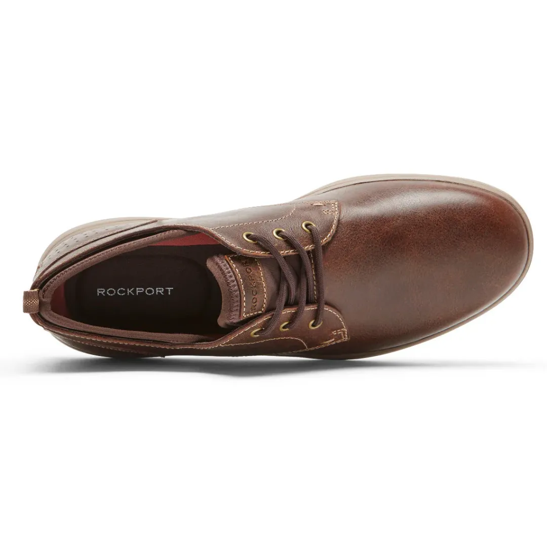 Discount Rockport Men'S Zaden Plain Toe Oxford Sudan Brown Leather