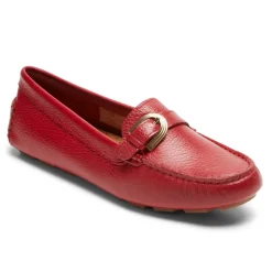Clearance Rockport Women'S Bayview Buckle Loafer Scarlet Lthr