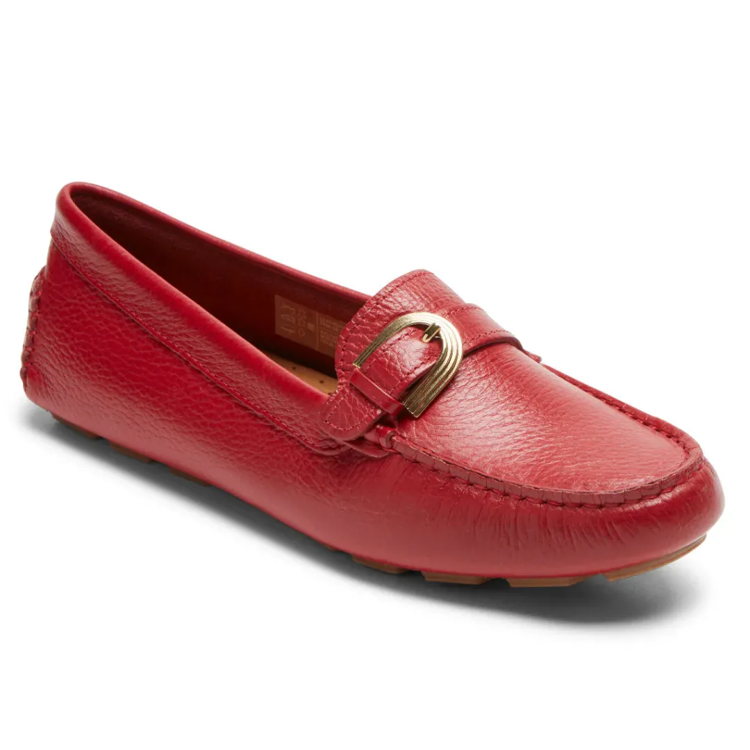 Clearance Rockport Women'S Bayview Buckle Loafer Scarlet Lthr