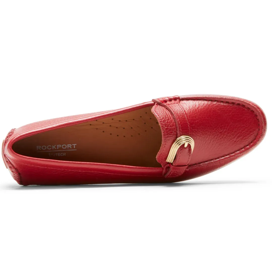 Clearance Rockport Women'S Bayview Buckle Loafer Scarlet Lthr