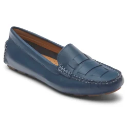 Sale Rockport Women'S Bayview Woven Loafer Bluestone