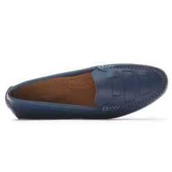 Sale Rockport Women'S Bayview Woven Loafer Bluestone