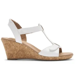 Best Rockport Women'S Blanca T-Strap Sandal White