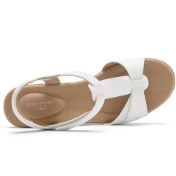 Best Rockport Women'S Blanca T-Strap Sandal White