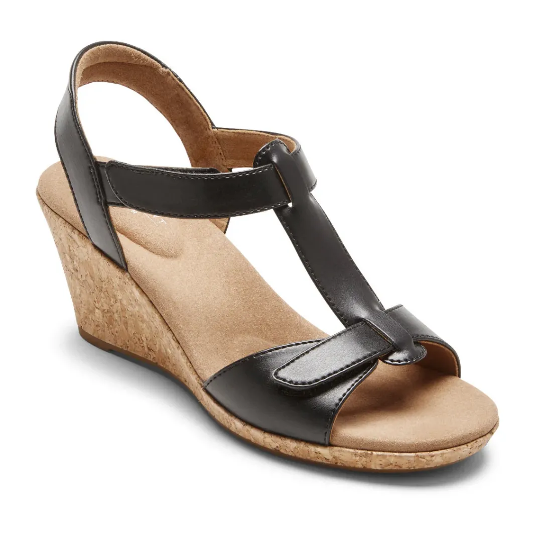 Hot Rockport Women'S Blanca T-Strap Sandal Black