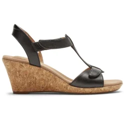 Hot Rockport Women'S Blanca T-Strap Sandal Black