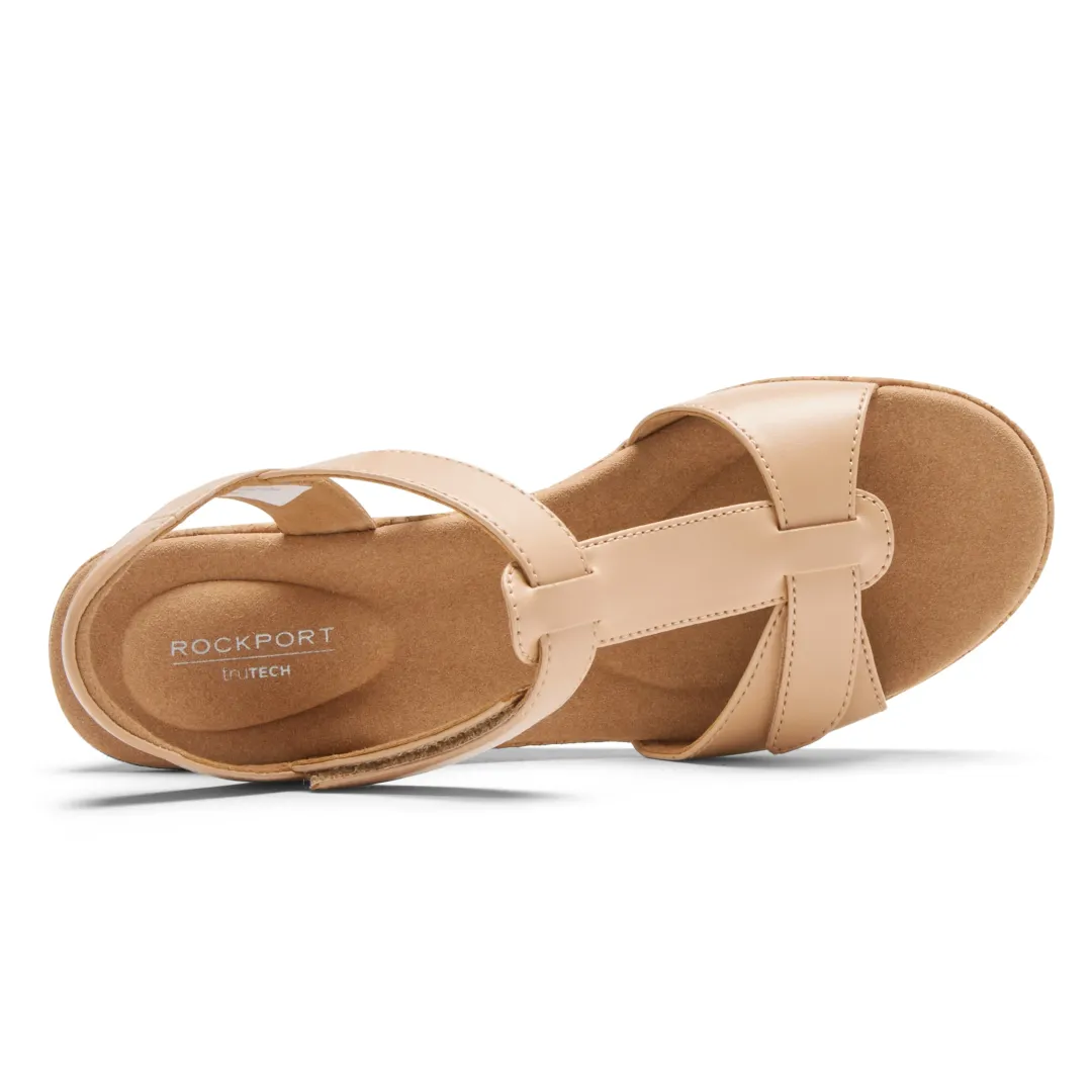 Clearance Rockport Women'S Blanca T-Strap Sandal Macademia