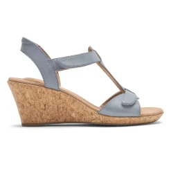 Online Rockport Women'S Blanca T-Strap Sandal Blue Chambray