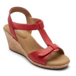 Online Rockport Women'S Blanca T-Strap Sandal Cayenne Red
