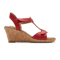 Online Rockport Women'S Blanca T-Strap Sandal Cayenne Red