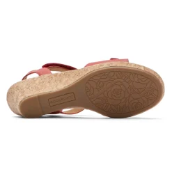 Online Rockport Women'S Blanca T-Strap Sandal Cayenne Red