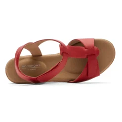 Online Rockport Women'S Blanca T-Strap Sandal Cayenne Red