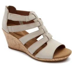 Clearance Rockport Women'S Briah Gladiator Sandal New Taupe Nubuck