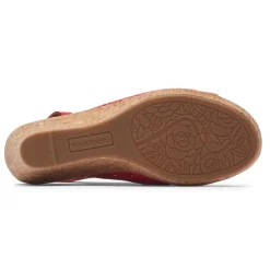 Best Rockport Women'S Briah Perforated Slingback Sandal Cayenne Red