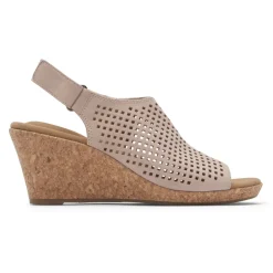 New Rockport Women'S Briah Perforated Slingback Sandal Farro