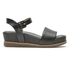 Clearance Rockport Women'S Delanie Sandal Black