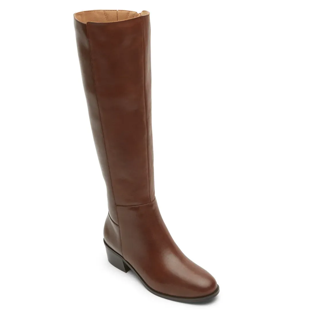 Best Rockport Women'S Evalyn Tall Boot Saddle Lthr