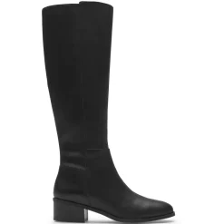 Clearance Rockport Women'S Evalyn Tall Boot Black Lthr