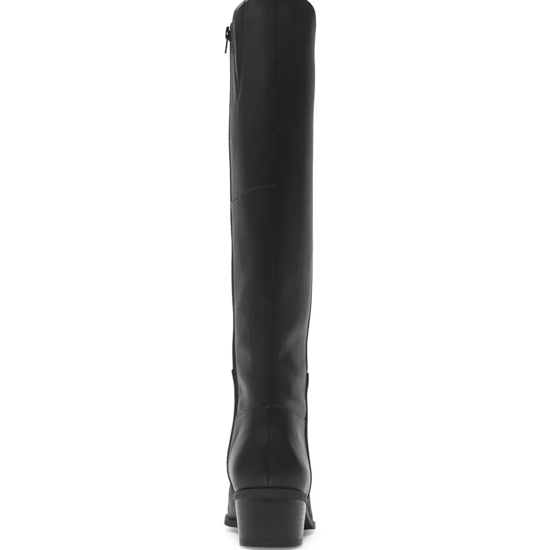 Clearance Rockport Women'S Evalyn Tall Boot Black Lthr