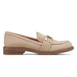 Discount Rockport Women'S Harleen Loafer Mocha Taupe Nubuck