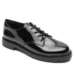 Sale Rockport Women'S Kacey Oxford Black Patent Synthetic