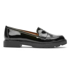 New Rockport Women'S Kacey Penny Loafer Black Patent