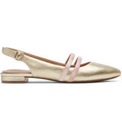 Hot Rockport Women'S Oh Joy! - Total Motion Adelyn Strappy Slingback Shoe Gold/Pink