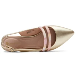 Hot Rockport Women'S Oh Joy! - Total Motion Adelyn Strappy Slingback Shoe Gold/Pink