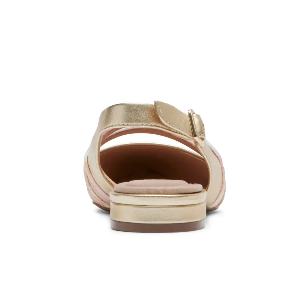 Hot Rockport Women'S Oh Joy! - Total Motion Adelyn Strappy Slingback Shoe Gold/Pink