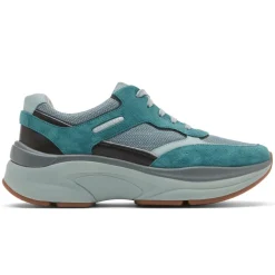 Online Rockport Women'S Prowalker Eco Sneaker Verdigris Suede/Textile Eco