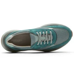 Online Rockport Women'S Prowalker Eco Sneaker Verdigris Suede/Textile Eco