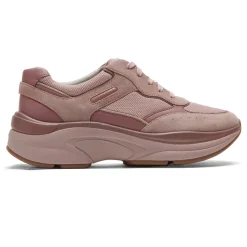 Discount Rockport Women'S Prowalker Eco Sneaker Mauve Suede/Textile Eco