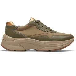 Discount Rockport Women'S Prowalker Next Sneaker Forest Lthr/Textile