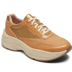 Online Rockport Women'S Prowalker Next Sneaker Honey Lthr/Nubuck/Textile