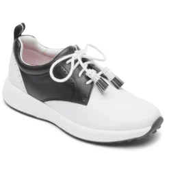 Sale Rockport Women'S Prowalker Trustride Tassel Golf Shoe White/Black