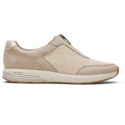 Clearance Rockport Women'S Prowalker Trustride Zip Sneaker Vanilla