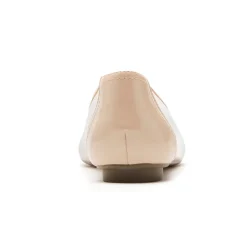 Sale Rockport Women'S Reagan Ballet Flat Neutral Beige Patent Synthetic