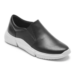 Discount Rockport Women'S R-Evolution Washable Slip-On Sneaker Black Washable W/White Sole