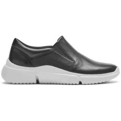 Discount Rockport Women'S R-Evolution Washable Slip-On Sneaker Black Washable W/White Sole
