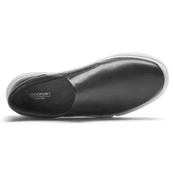 Discount Rockport Women'S R-Evolution Washable Slip-On Sneaker Black Washable W/White Sole