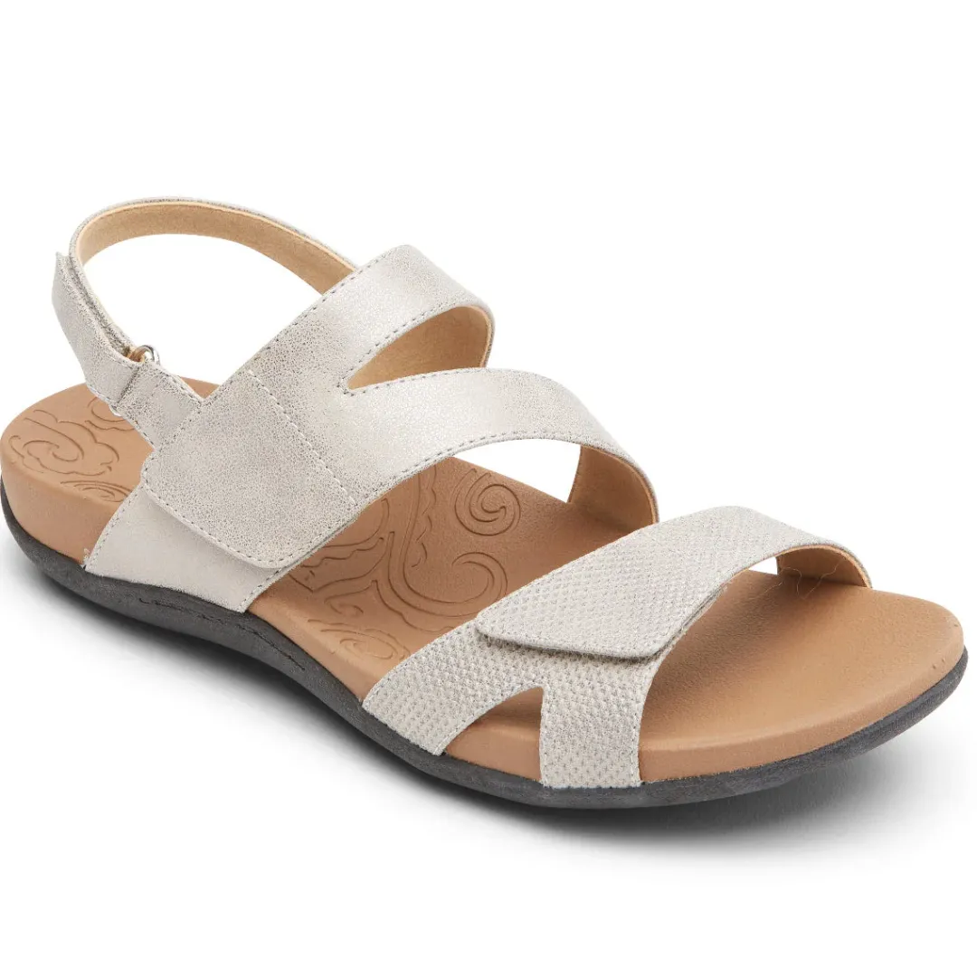 Discount Rockport Women'S Ridge Adjustable Asymmetrical Sandal Metallic