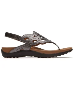 Fashion Rockport Women'S Ridge Slingback Sandal Pewter