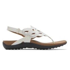 Online Rockport Women'S Ridge Slingback Sandal White Bling