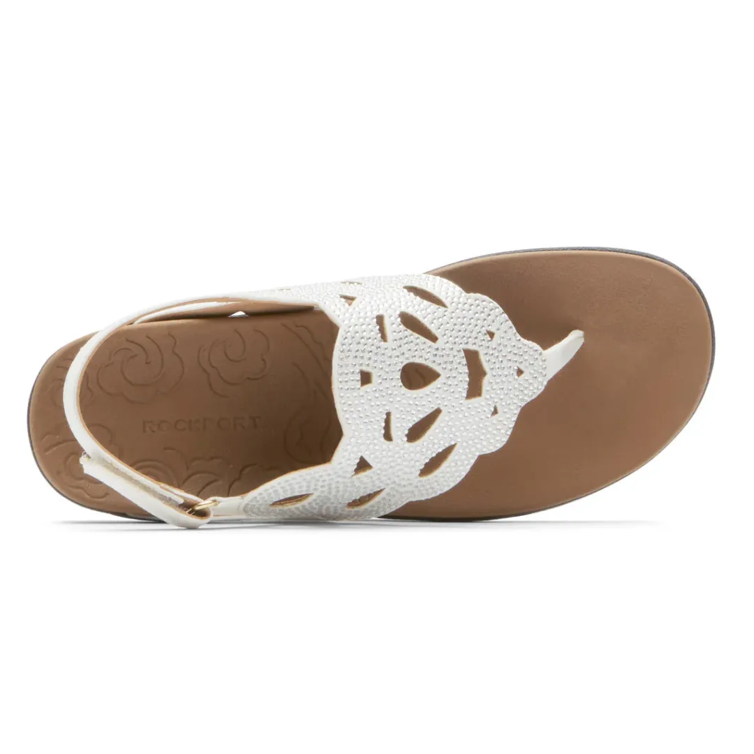 Online Rockport Women'S Ridge Slingback Sandal White Bling